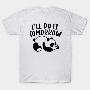 Lazy Panda Bear T-Shirt